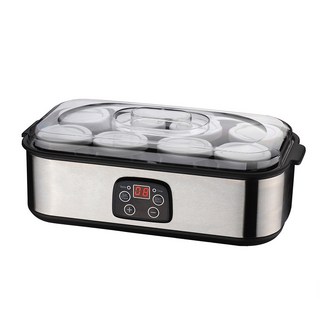 tounichi 東日 多功能酸奶機 優格機 8杯家用商用 早餐發酵機 果醬冰淇淋機, 灰色, 8個