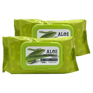 프로랑스 알로에 딥 클렌징 티슈, 2개