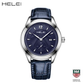 이럭스몰 [HELEI-H9008B] 남성용 정장/캐쥬얼/명품 디자인/미네랄강화그라스/가죽밴드/로즈골드/생활용방수 Quartz(Japan) Watch선물용고급박스