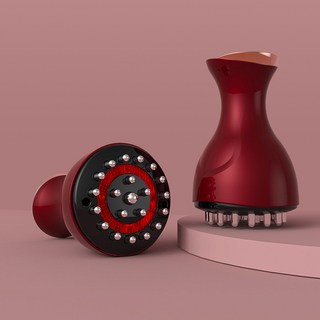 電動刮痧儀器疏通家用負壓全自動拔罐器全身通用撥罐經絡刷, 1個, 經絡刷(紅色)