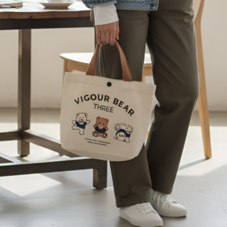 리뷰온 일상 나들이 캔버스 미니 토트백