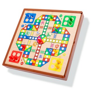 多合一棋盤遊戲組，多功能設計，家庭聚會首選，輕巧便攜, 3合1, 1個