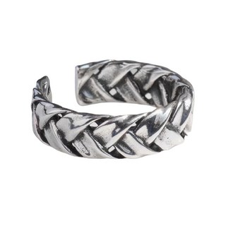 編織造型開口戒指 可調節尺寸簡約時尚戒指