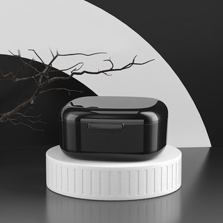 임시치아접착제 인공치아 치과용접착제 리테이너 케이스 휴대용 입 가드 상자 구강 청소 틀니 보관 치아 정렬 장치 교정기 치열 교정, 1개, Black