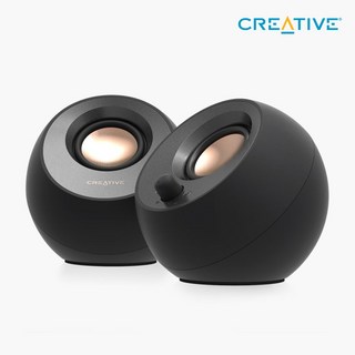 [특별할인가]CREATIVE PEBBLE V3 스피커 블랙, CREATIVE PEBBLE V3 블랙