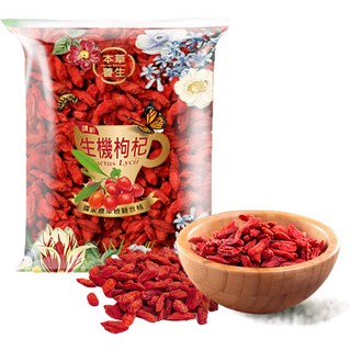 本草養生 頂級生機枸杞 5a 300g 果粒飽滿 清香甘甜, 1個, 5a,300g