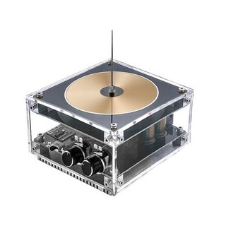 인공 번개 스파크 전압 코일 데스크탑 갭 자기장 뮤직 모듈 샹들리에 스피커 플리즈마 테슬라코일 과학 뮤지컬, 업그레이드 골드 도금 패널+포장, 기본 모델명/품번