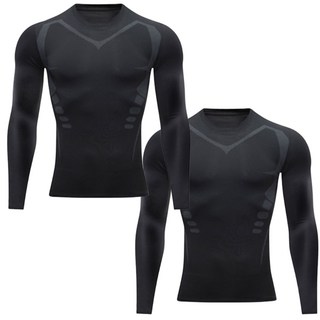 남자 스포츠 이너웨어 컴프레션 언더레이어 스포츠 긴팔 상의