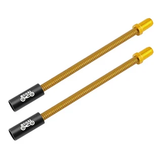 1/2pcs 자전거 V 제동 구부릴 와이어 범용 스틸 파이프 벤드 사이클링 브레이크 수있는 스프링 스테인레스, 2pcs black