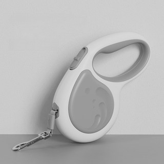 5m 길이 자동 리트랙터식 개 줄 반려견 자동 신축 목줄 경인줄 리드줄, 1개, 그레이