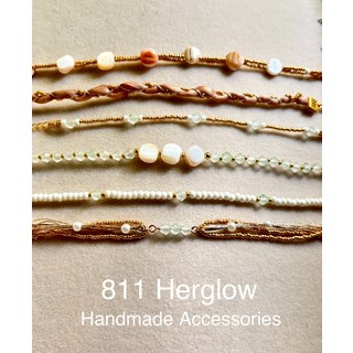 Herglow手工串珠手鍊，多層次珍珠設計，時尚優雅，展現個人品味