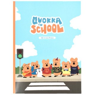 DINOTAENG 筆記本 Quokka in School 橫線內頁, 1個, 上學