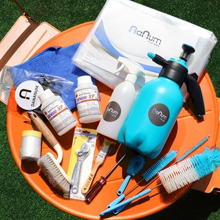 시스템에어컨 청소도구 비닐 가대 세트 천장형 에어컨 청소 시스템 에어컨 셀프 청소 키트, 1세트, 600ml