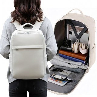 듀엘라 노트북 대학생 백팩 직장인 여행용 고등학생 책가방 분리수납 캐리어 보조가방