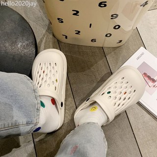 【6134次回購】洞洞鞋男外穿情侶包頭拖女涼拖鞋女軟底踩屎感涼拖鞋男洞洞鞋女