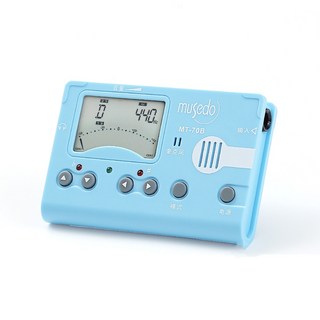 Musedo MT-70B 三合一冷光調音器節拍器 馬卡龍色 樂器配件, 藍色,全新, 1個