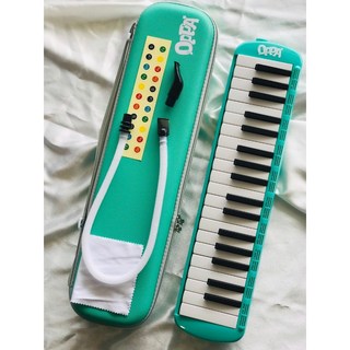 (老羊樂器店) OPPA FUN37 37鍵口風琴 安全無毒 防撞軟殼 附配件, 1個, 精品綠