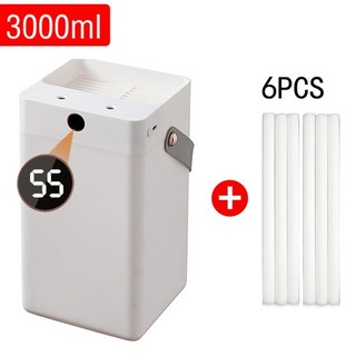 3l 더블 노즐 공기 가습기 lcd 대용량 아로마 에센셜 오일 디퓨저 홈 침실 가습기 usb 미스트 분무기, 설정 습도 표시