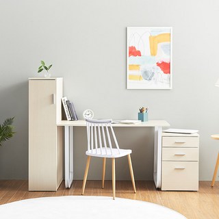 라벨라F 아멜리에 1200 책상 옷장 서랍장 세트 (착불), 연메이플