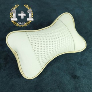 자동차 차량용 목쿠션 목베개 헤드래스트 목받침쿠션, 2개, 베이지