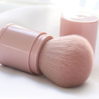 myg蜜粉 細如煙不卡粉 持久定妝 透氣控油防汗防水吸油持妝 定妝粉散粉, 1個, 粉色  散粉刷