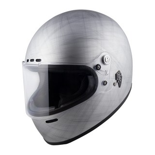 Hey Volcano 玻璃纖維 全罩安全帽, 舊化銀色,M