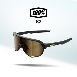 100% 고글 S2 자전거 야구 골프 스포츠 선글라스 100퍼센트 100프로(06), 03.매트블랙/골드미러(03)