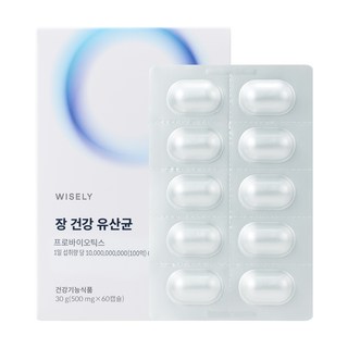 와이즐리 다나스코 100억 보장 장 건강 유산균(2개월분), 1세트, 60정