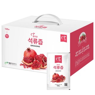 진한맛이 느껴지는 100% 참조은 석류즙 100ml, 120개