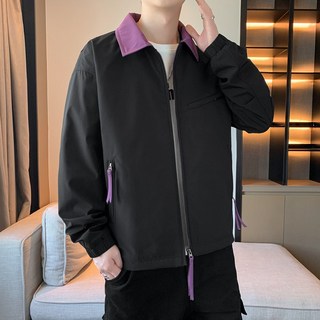 休閒情侶款夾克外套 - 寬鬆百搭風衣