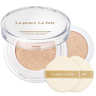 라피스앤라줄리 워터 리프레쉬 글로우 쿠션 본품+리필세트, 21호 라이트 베이지, 1개, 24g