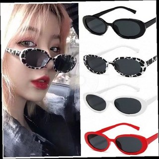 여성 선글라스 타원형 레트로 빈티지 패션 액세서리 데일리 캐주얼 스타일링