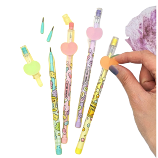 [오소사소] 젤리 장식 B심 카트리지 연필 4자루, 색상, 4개