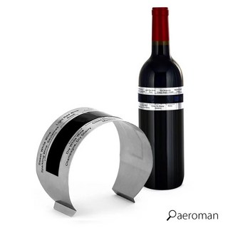 紅酒不鏽鋼溫度計測溫尺 - 威士忌葡萄酒烈酒測溫工具, 1個, Silver