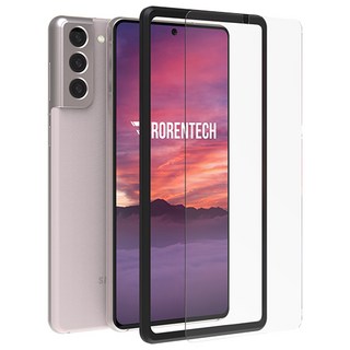 로랜텍 강화유리 선명도 및 풀커버 부착 이미지