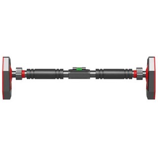 免打孔室內單槓 門框單槓 家用單槓 健身器材 引體向上訓練器, 黑紅色