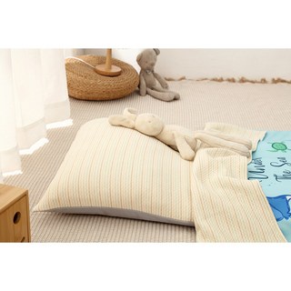 cchhaaww 幼兒園睡墊 兒童睡袋 加厚6公分 四件套 台灣製, 空氣棉波紋條紋海洋世界, 1套