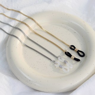 핸드메이드 써지컬 체인 안경줄 [실버+골드] 2개set