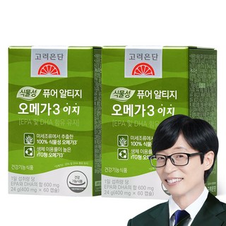 고려은단 식물성 퓨어 알티지 오메가3 이지, 2개, 60정