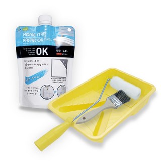 홈스타파스텔 방문 가구 벽면 벽지 셀프 도구세트, 1세트, 400ml, 블랙