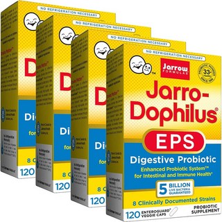 Jarrow FORMULAS 賈羅公式 Jarro Dophilus EPS 100億益生菌素食膠囊, 120顆, 4盒