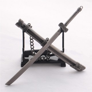 盗墓筆記 小哥張起靈黑金古刀鞘刀 17公分動漫鞘刀武士刀(送劍架)(台灣現貨), 1個