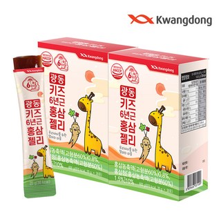 광동 6년근 키즈홍삼젤리, 600g, 2개
