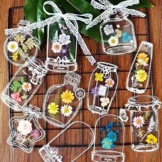 植物標本 塑封膜 秋天楓葉 手工diy材料 透明樹葉粘貼畫 親子互動, 1個, 【80片/4包】DIY乾花書籤