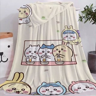 吉伊卡哇午睡毛毯 懶人毯 Chiikawa可愛卡通午睡膝蓋毯 辦公室空調柔軟毯 小被子