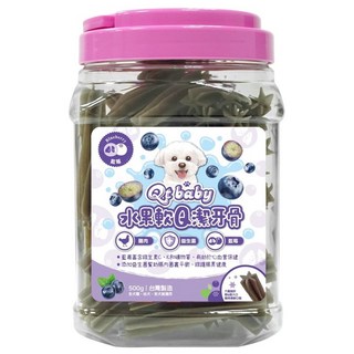 貝貝媽咪小舖 QTbaby毛小孩潔牙骨 水果口味 星星造型 潔牙零食, 1個, 新品-藍莓罐裝/500g