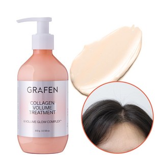 그라펜 콜라겐 풍성한 정수리 헤어 볼륨 트리트먼트 카멜리아향, 1개, 300ml