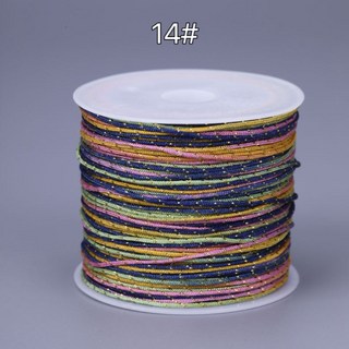 AL3 加金段彩玉線 段彩蠟線 DIY編繩材料 手工編織線材 多色可選, 72號段彩玉線（14#）, 1個