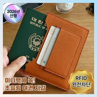솔앤홈 슬림 수납 RFID 차단 여권 케이스