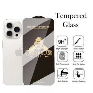 아이폰 16 프로 맥스용 블랙 킹콩 고릴라 강화 유리 플러스용 화면 보호기, 01 번들 19, 01 HD Glass, 1개